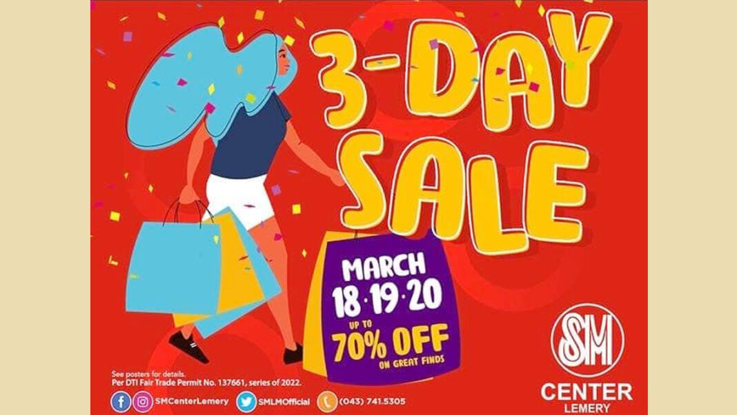 SM Center Lemery welcomes new normal with 3-Day Sale! - Balikas News ...